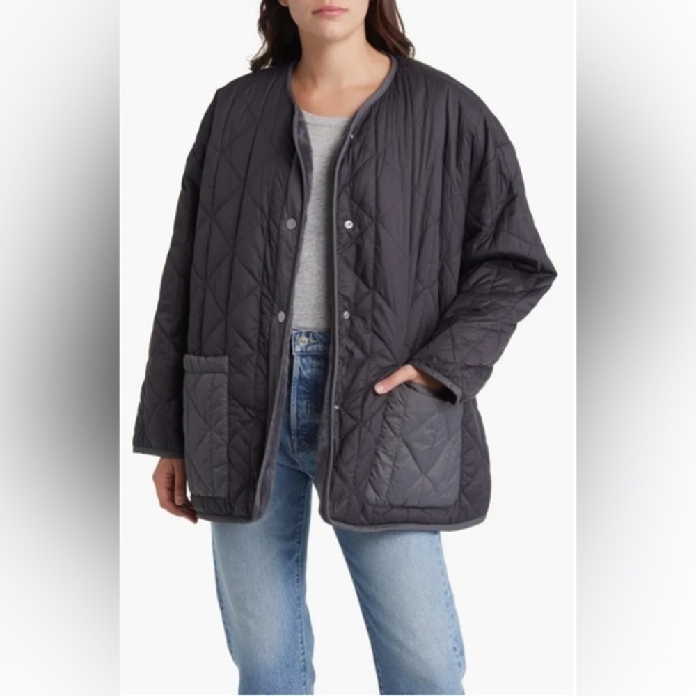 UGG Amilea Reversible Quilted Faux Fur Jacket Size Medium